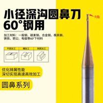Tungsten Steel Tiny Diameter Deep Groove Avoidance Lengthened Blade Round Nose Milling Cutter 1R0 1 1 5R0 2 3R0 5 4R0 5 3