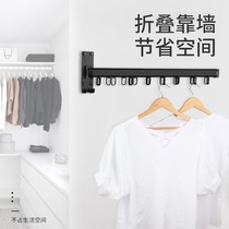 Multifunctional no balcony outside telescopic clothes hanger folding sunburn-style high-rise floating window toilet bathroom sunbathing deity