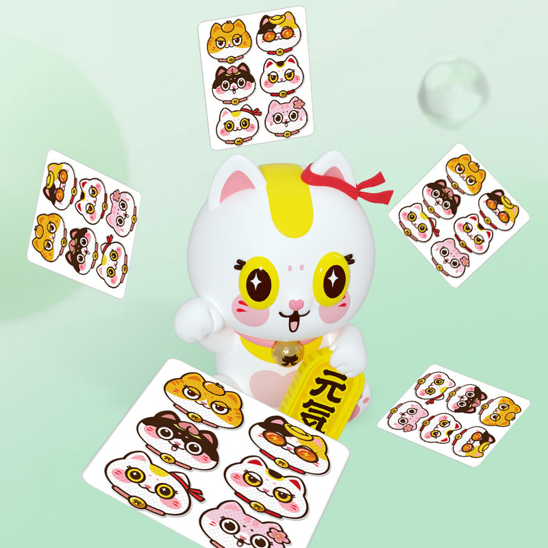 力圣招财猫精油贴宝宝用品防叮神器植物精油贴纸无纺布款