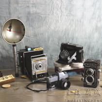 Retro nostalgic furnishings iron window decoration ornaments wedding dress childrens photo studio shooting props bar camera model