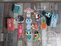 Spot French vilac puzzle wooden childrens puzzle intelligence early education Blockland wooden puzzle baby