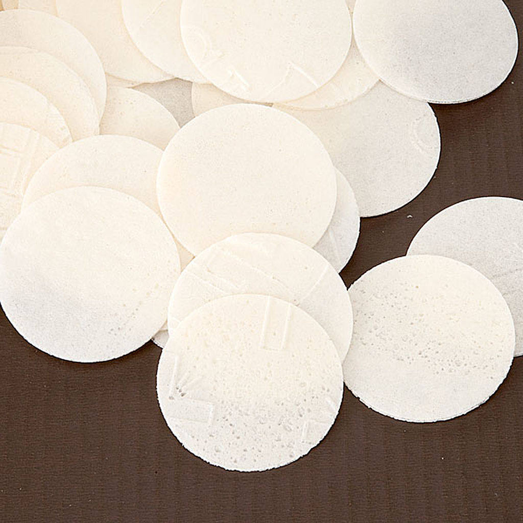 弥撒面饼未祝圣圣体圣事专用意大利进口无酵饼35cm500片