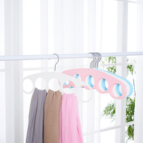 Creative Hanger Nordic Wind Home Windproof Brace Multifunction Silk Towel Drying Five Serial Hooks Clothing Racks