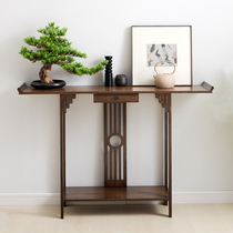 New Chinese Xuanguantai Zen Sermon Door Hall Xuanguan For Table Modern Brief Living Room Bar Case End View Terrace of the Genguan Cabinet Solid Wood