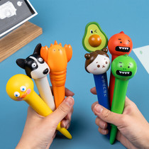 Creative Korean super cute meat pad vent gel pen cartoon cat claw decompression pinch pen girl heart cute signature pen