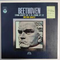 Beethoven String Quartet No 15 Smetana Quartet Black Record LP