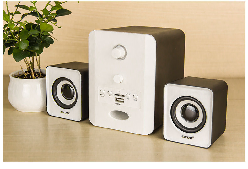 sada 223电脑音响台式多媒体家用木质小音箱笔记本蓝牙低音炮影响电视