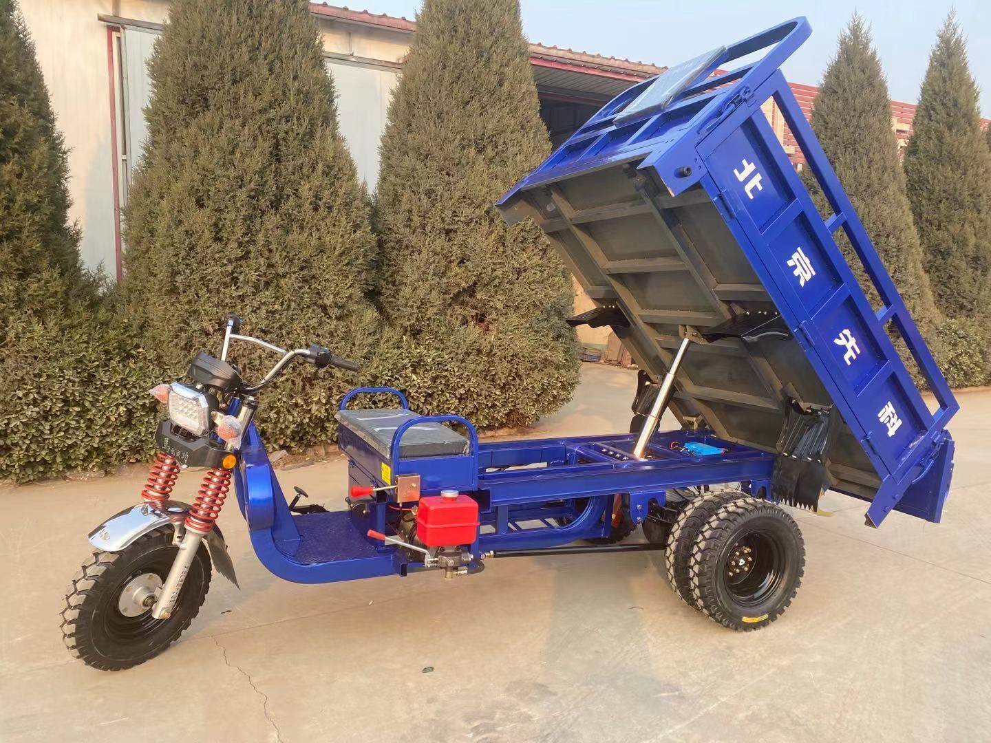 全新五轮自卸载重王拉沙石料工程建筑农用水电瓶载重电动三轮车