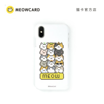 Meowcard pixel Cat phone case new original design frosted hard case feel iPhone cat card