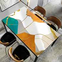 2021 Young Lavish Leather Table Mat Waterproof Anti-Oil Anti-Burn Pvc Tea Table Mat Silicone Table Mat Table Cloth