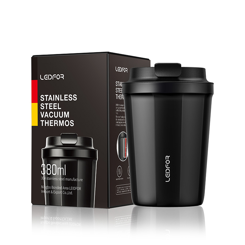 redfu insulated coffee cup car water cup female convenient stainless steel cup accompanying cup white frosted cup