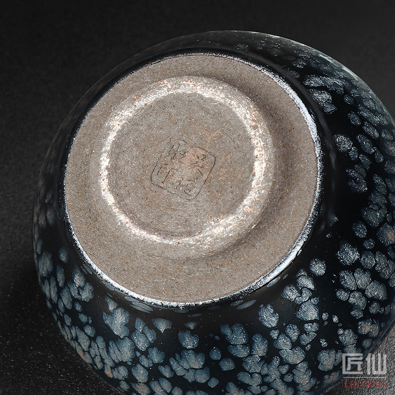 Artisan fairy Wu Jiwang built lamp for CPU master cup ceramic checking temmoku light cup tea oil droplets, the sample tea cup