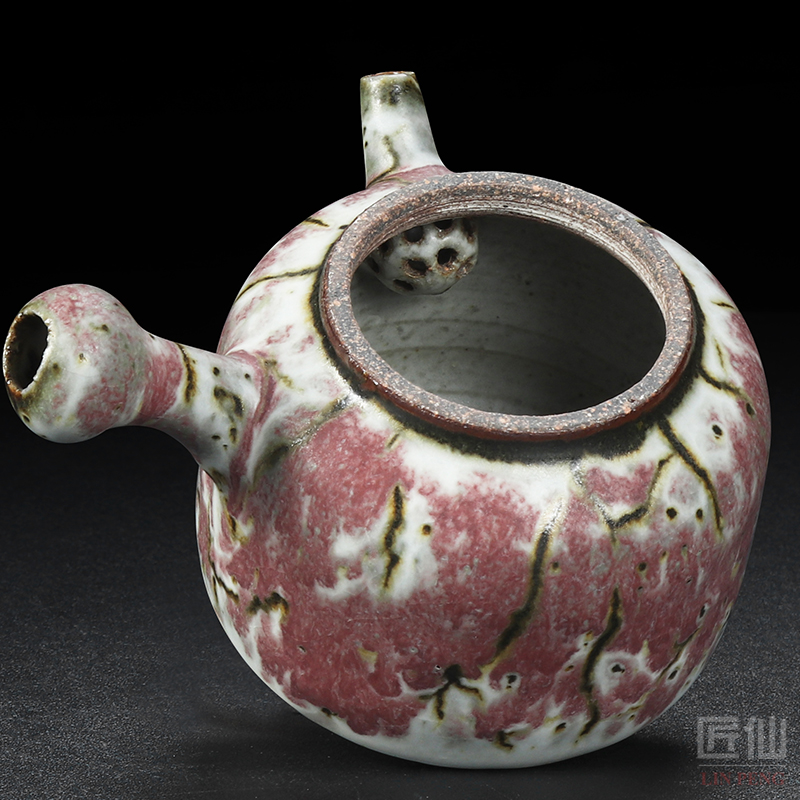 The Master artisan fairy Fanny wong, pure manual vintage Japanese cherry blossom put side put the pot of household ceramics large capacity make tea
