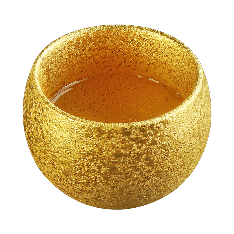 Pure manual master cup Pure 24 k gold retro household ceramic cup tea set large sample tea cup cup