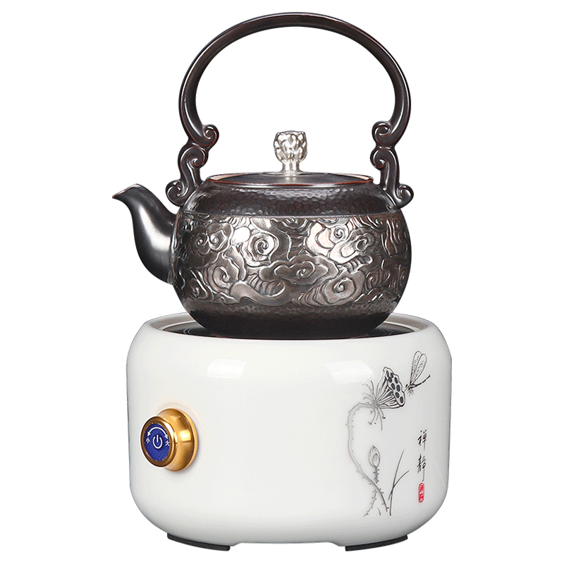 Artisan fairy coppering. As silver suit the electric TaoLu boiled tea, the ceramic household vintage Japanese large capacity girder pot teapot