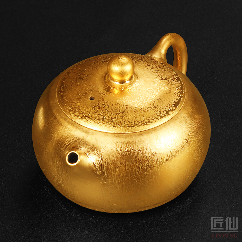 The Master artisan fairy Zeng Guangxu gold wood to build one single pot of ceramic teapot household pure manual teapot restoring ancient ways