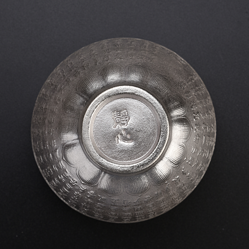 Ancient up built light heart Jin Liu silver tea light cup oil droplets tire iron temmoku bowl master cup single CPU ceramic jianyang