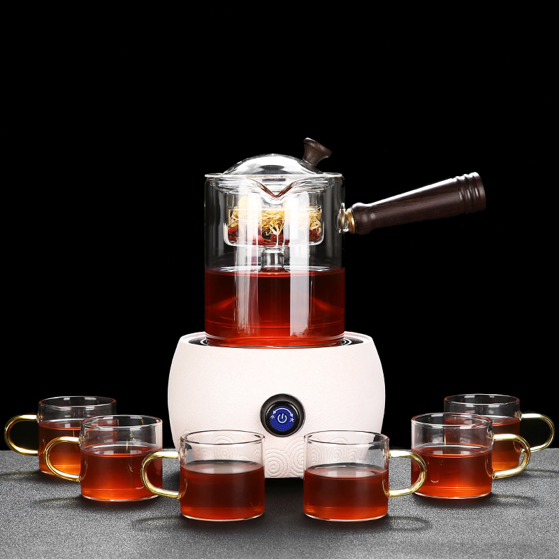 The Japanese side automatic boiling tea ware office suit glass ceramic electric TaoLu boiling tea stove steam teapots