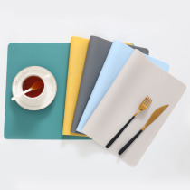 Silicone Dining Mat Students Nordic Ins Wind Waterproof Anti Oil Morandi Color 40 * 30 Thermal Insulation Mat Meal