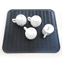 Large size drain cushion 45 * 40 silicone tea cup cushion kitchen small tool melon and fruit vegetable water filtration silicone mat