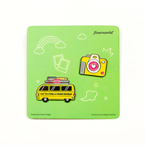 finerworld travel summer theme brooch Badge pin jewelry Metal original design Zinc alloy