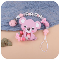 New Infant Supplies Silicone Gel Appeasement Pacifier Chain Cora Cartoon Silicone Toy Bites Teeth Grindle Anti-Drop Chain