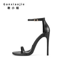 Dare Miss 2022 new summer European and American sandals High heel shoes slim to 100 hitch a sexy one-up-to-toe womens shoes