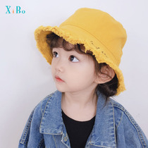 Childrens hats Spring and Autumn girls fisherman hats ins all-match Japanese boys sunshade sunscreen baby casual basin hat