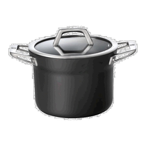 ZWILLING Motion Hard Anodized 4-Quart Aluminum Nonstick Stockpot - Matte Black - 4