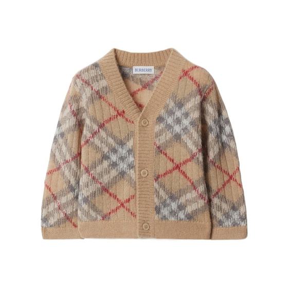 BURBERRY Boys knitted sweater 80998661 SS2025 Color long-sleeved knitted cardigan BURBERRY Boys knitted sweater 80998661 SS2025 Color long-sleeved knitted cardigan
