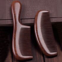 Peach wood comb natural solid wood natural sandalwood gold silk female household anti-static monthly comb anti-hair loss red sandalwood