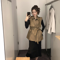 Early Autumn womens clothing 2020 new spring and Autumn temperament goddess fan clothes two-piece suit fashion foreign style early autumn section