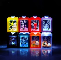 Bucket Fish Cup Childrens Holiday Gift Miniature Fish Tank Seaweed Ball Case Pet Vat Small Mini Eco Spider Crab