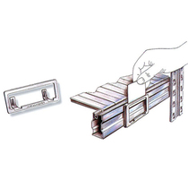 metalsistem plastic label Italy imported simple fashion