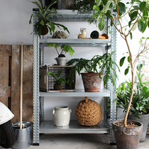 1 5 meters high Italian formaldehyde-free metal shelf landing simple DIY finishing rack Japan storage same model