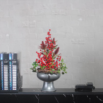 New Chinese floral red berries with flowers and fruits emulated flowers Lucky fruit Living room Fake Flower Foreground Decorative Flowers