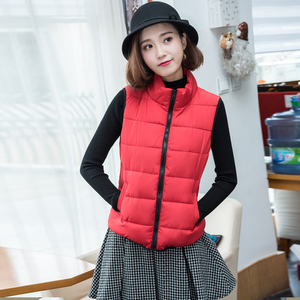 羽绒棉棉衣马甲2018新款女秋冬短款韩版休闲百搭宽松无袖棉背心