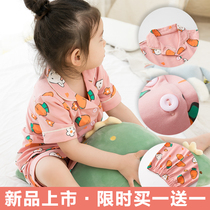 Baby sleepwear Summer thin Childrens home Suits Suit Pure Cotton Air Conditioning Short Sleeve Boy Girl Cute Super Cute