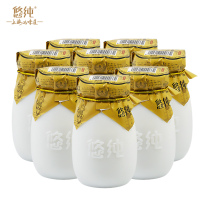 Shanghai specialty memory old yogurt original porcelain bottle low temperature yogurt whole box 200g * 6 bottles