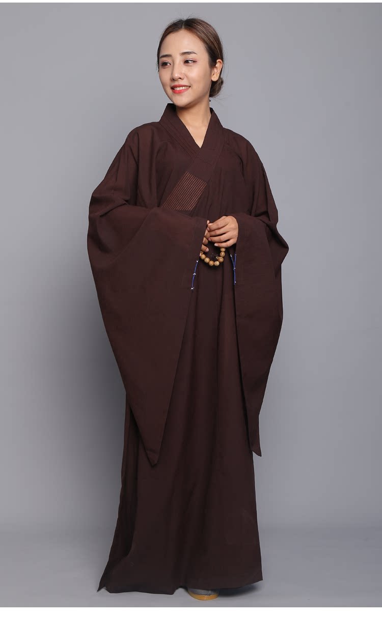 僧衣衣服佛堂海青居士服男女款台麻僧服佛教海清用品大褂96%及以