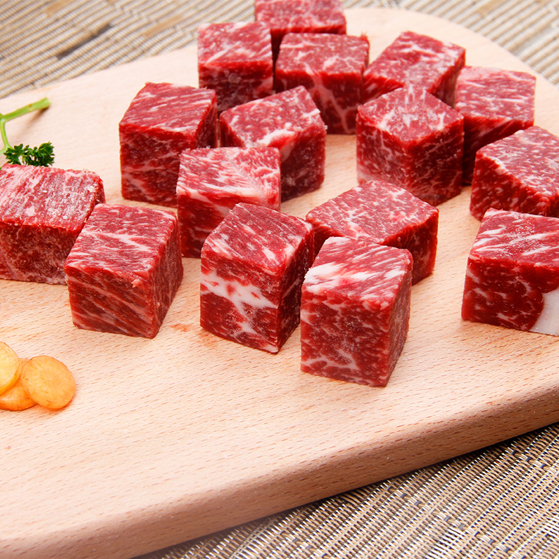 谷言牛肉粒生鲜雪花肉块澳洲原进口整切新鲜冷冻牛腩红烧烤肉食材