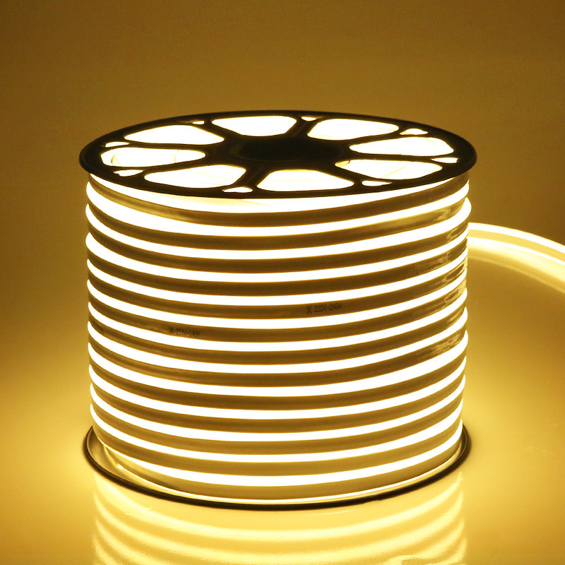 led灯带柔性线灯家用客厅高亮户外防水招牌广告软灯条220v灯管_不打折