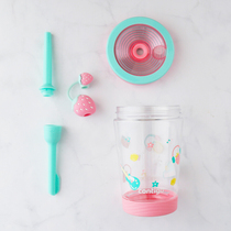 American Contigo Condick leak proof cup cold extract sippy cup strawberry silicone dust cover stirring water Cup