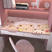Cute teenage girl Heart leather cushion Home Waterproof Oil Free of washing Anti-scalding Dormitory Learning and writing desk day family tablecloc pvc