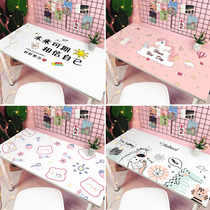 Cartoon Desk Student Waterproof Anti-Oil PVC Soft Glass Table Mat Children Learn Writing Desk Desktop Tablecs