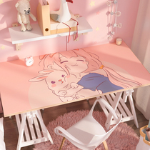 Children study table special leather table cushion waterproof oil proof student writing desk desk cushion eye table cloth customizable