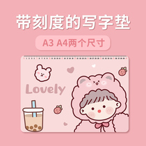 Cute cartoon student desk computer desk cloth personality pattern decoration table cushion waterproof and anti-burn pvc