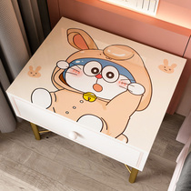 Cute Children Bedroom Bunk Bed Head Cabinet Cover Cloth Soft Glass Mat Waterproof Dust Pvc Tea Table Mat Customizable Round