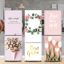 Minimalist Romantic Nordic Refrigerator Sticker Decoration Applid Full-Stick Creative Waterproof Self-Adhesive Personality Retouching Sticker Removable