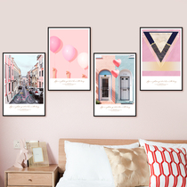 ins dormitory posters stickers wall stickers decorate room net red girl cozy romantic photo frame creative personality wall stickers